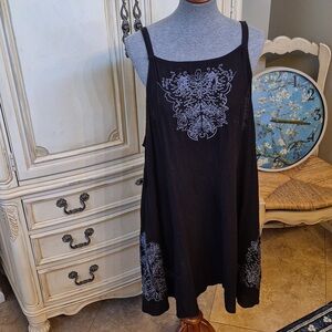 Chic Black and Gray Women's Mini Dress